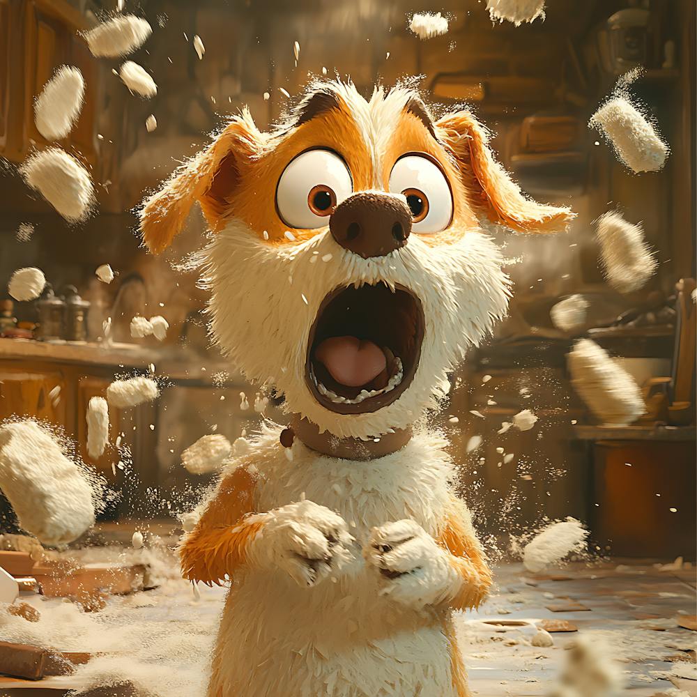 Goofy Dog in Bakery 10