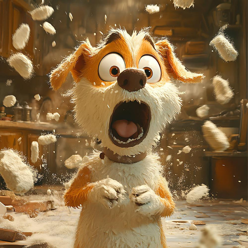 Goofy Dog in Bakery 10