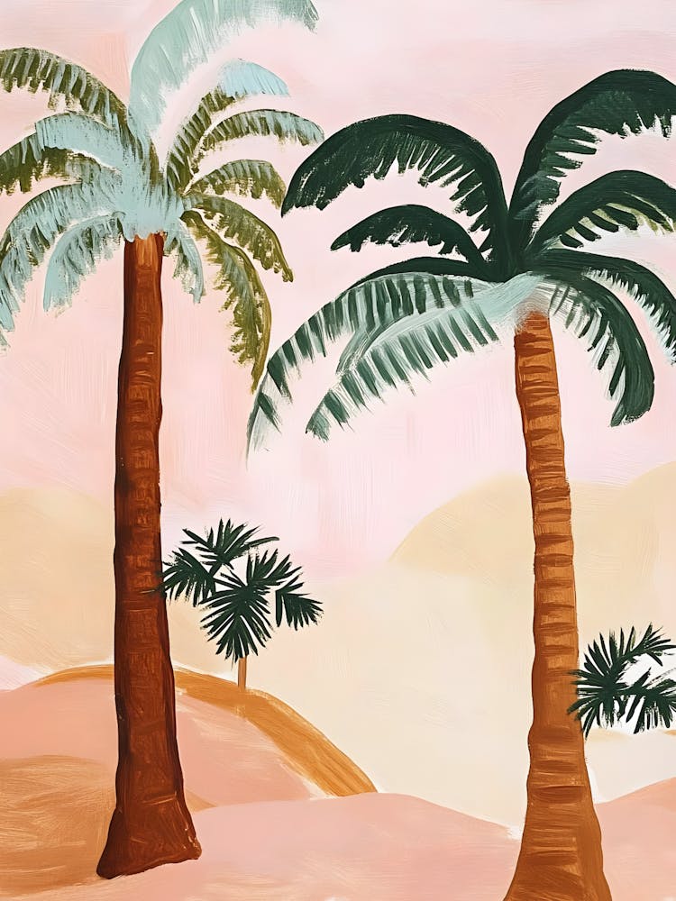 Palm Trees In The Desert