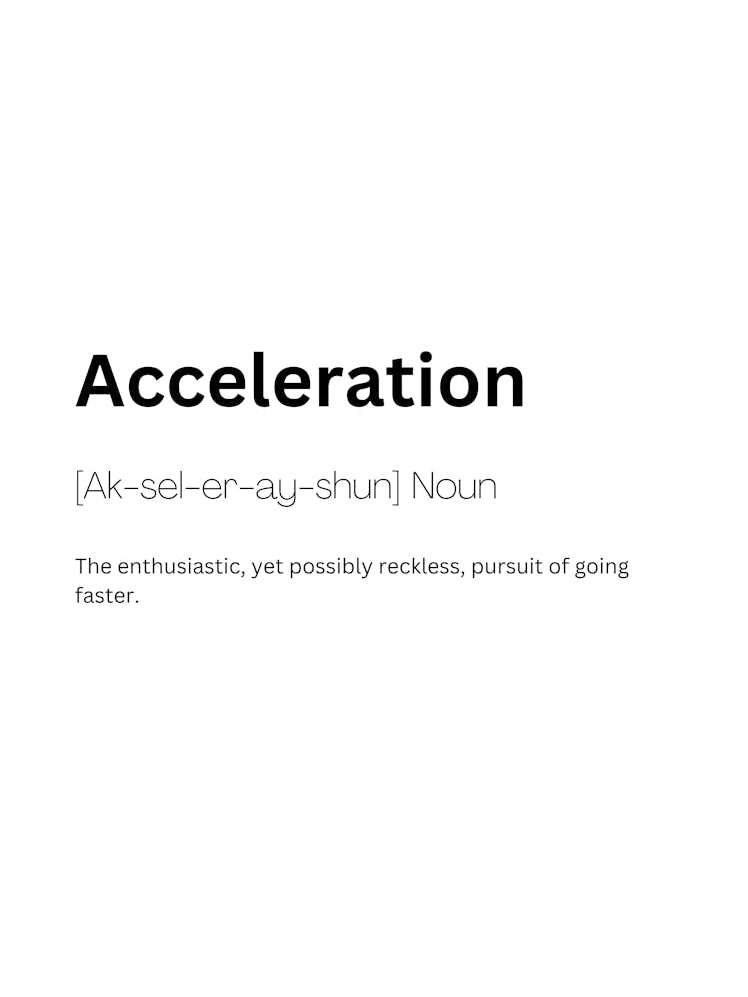 Acceleration Definition Meaning
