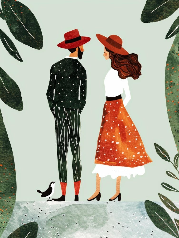Illustration Of A Couple 5
