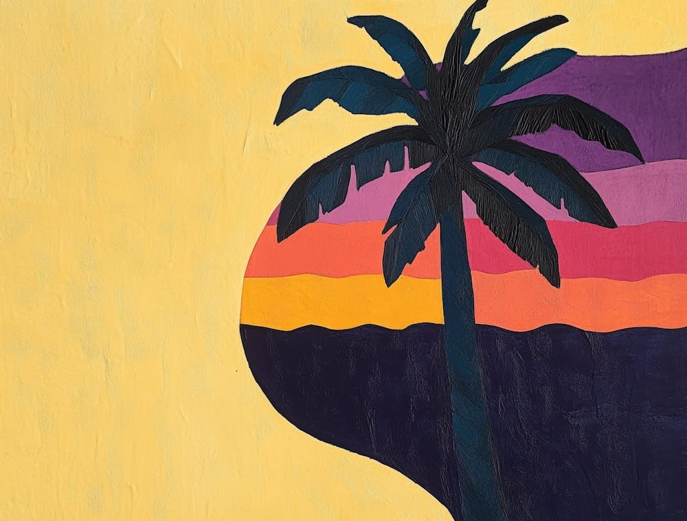 Palm Tree At Sunset 13