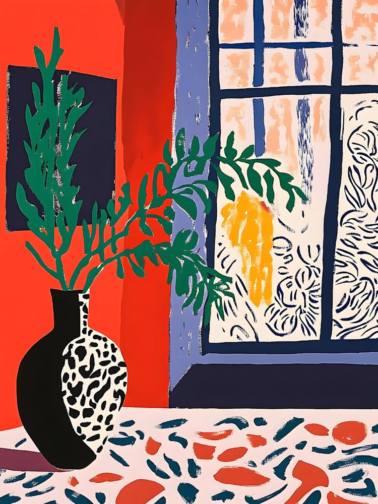 Vase In A Window