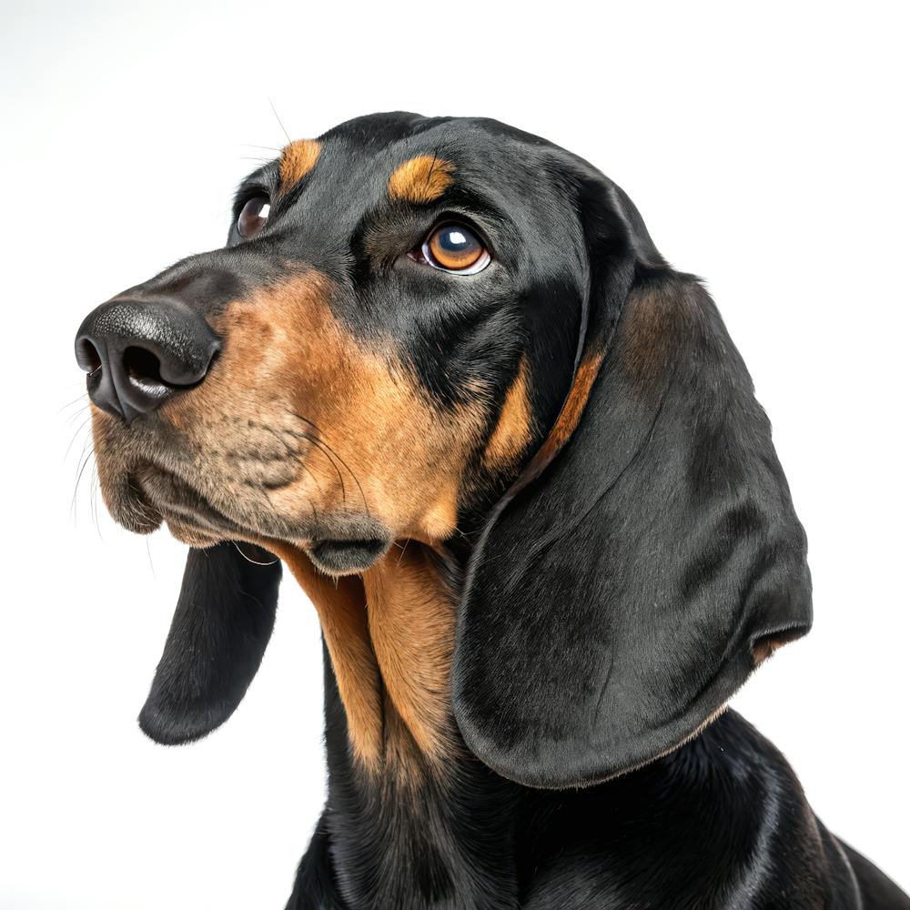 Black and Tan Coonhound Portrait