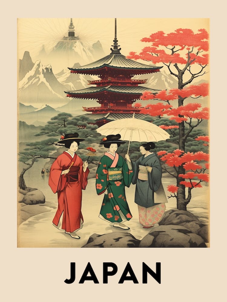 Vintage Travel Poster Japan 9