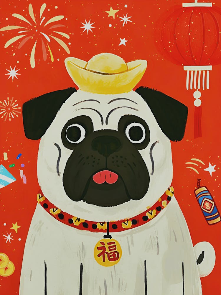 Chinese New Year Pug