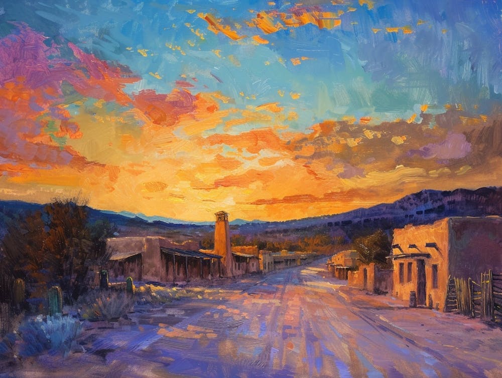 Western Sunset Landscapes Santa Fe New Mexico 2