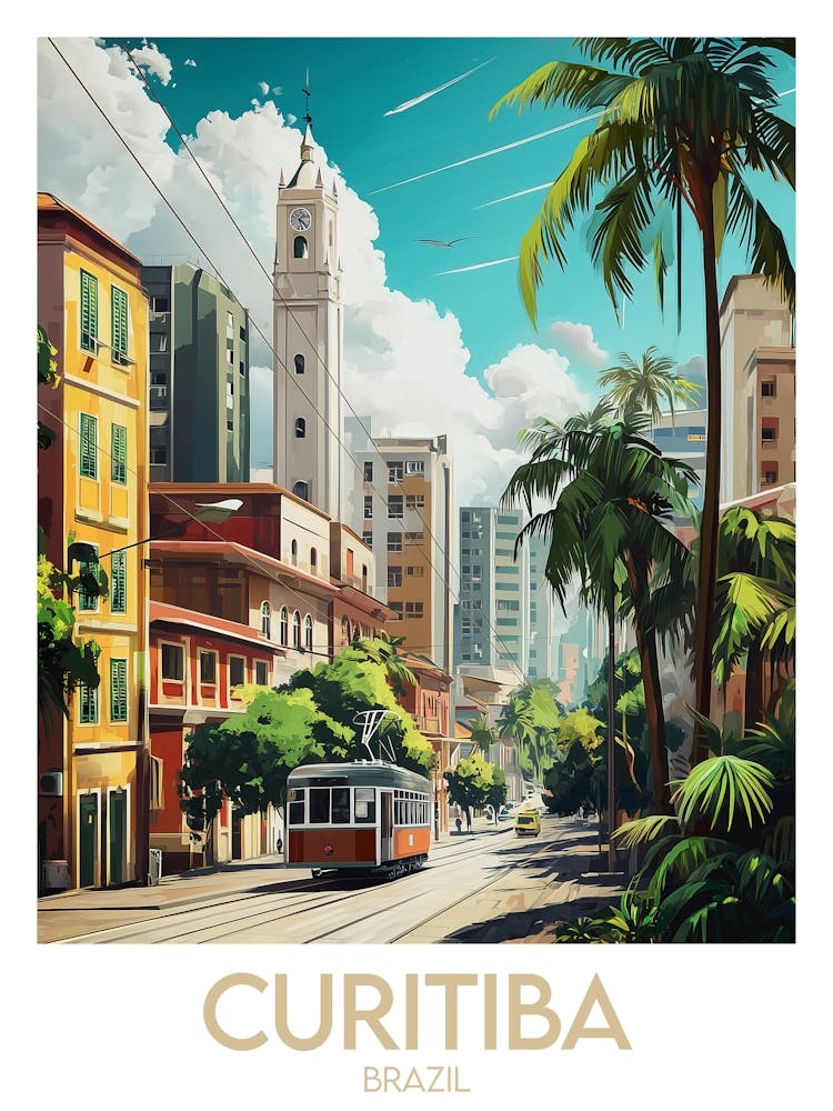 Affiche de voyage Curitiba