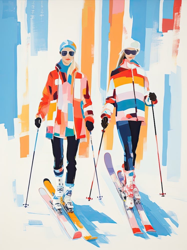 Aspen Snowmass   Colorado Usa, Ski Resort Illustration 0