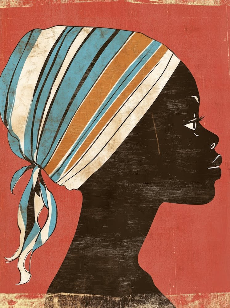 Afrikanische Frau mit Turban 33