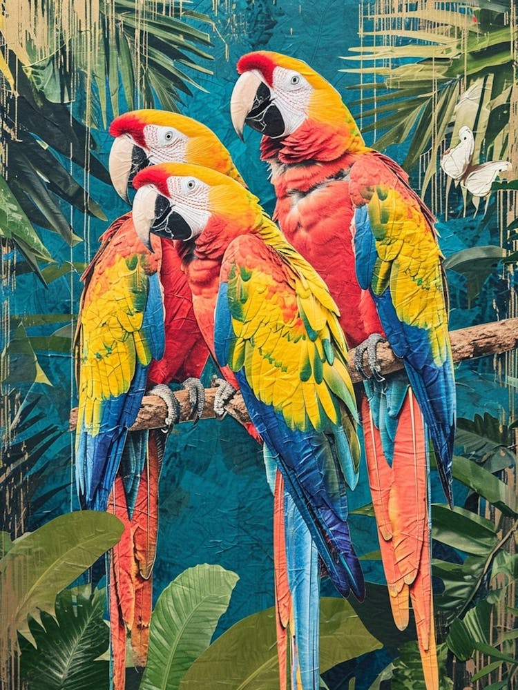 Kitsch Parot Collage 1