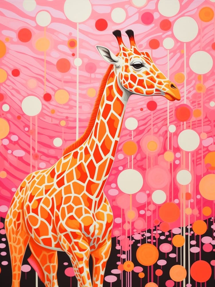 Giraffe Dot Portrait 1