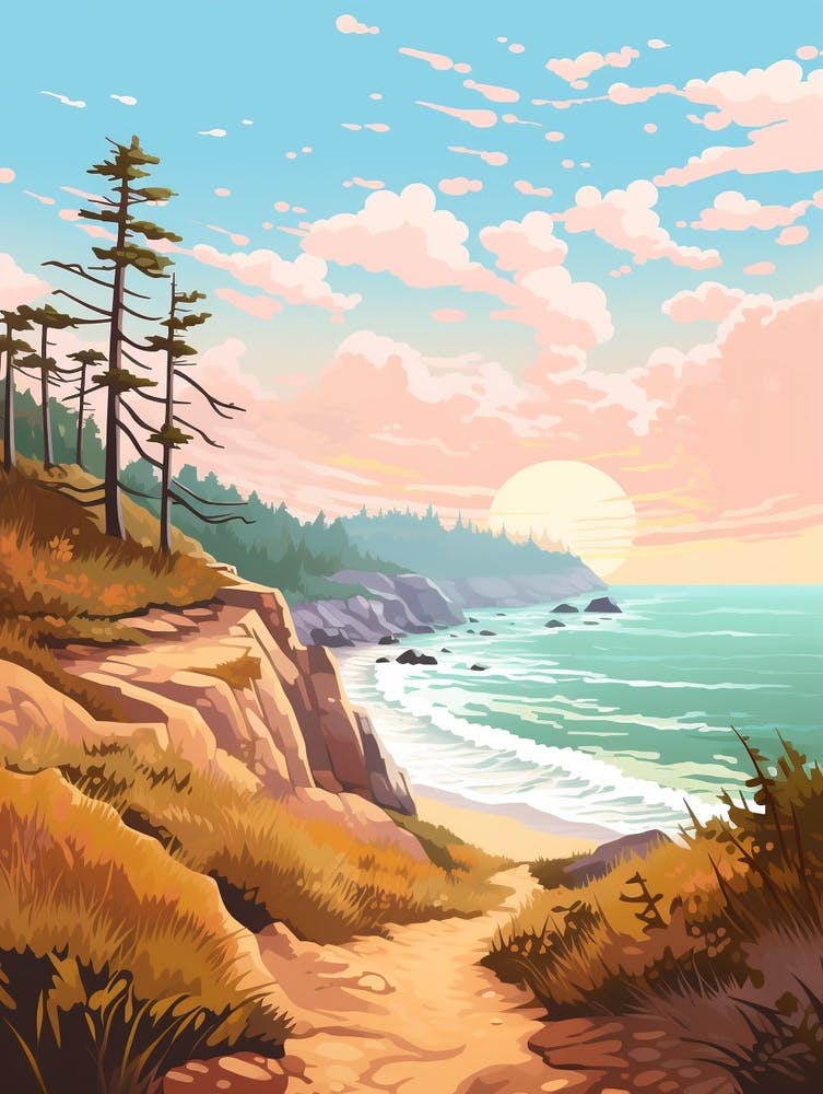 West Coast Trail Canada 2 Hike Illustration