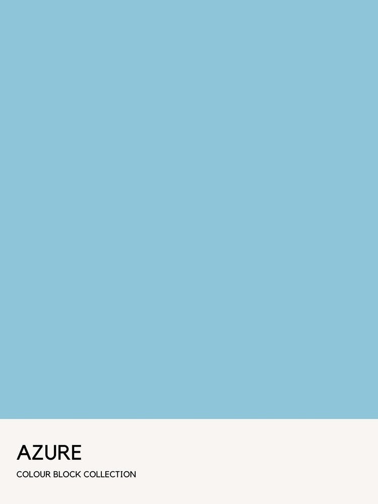 Azure Colour Block Poster