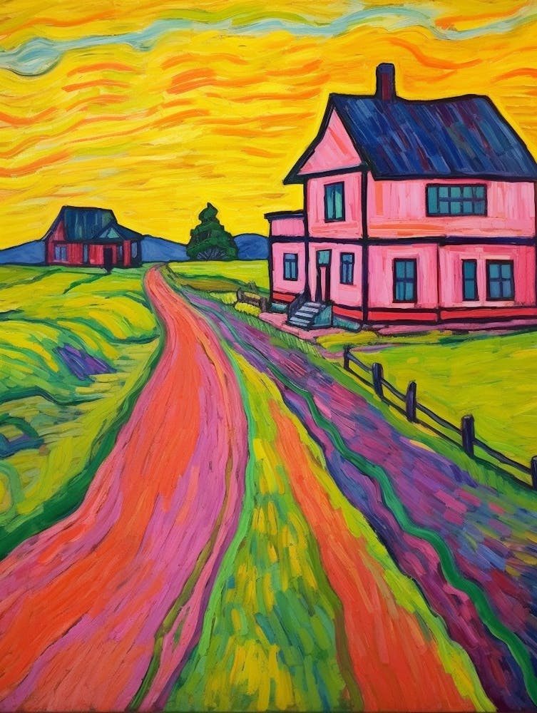 Fort Vancouver National Historic Site Fauvism Illustration 11
