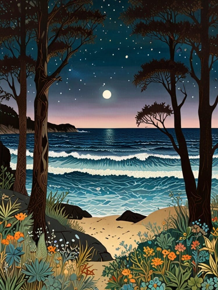 William Morris Night At The Beach 2