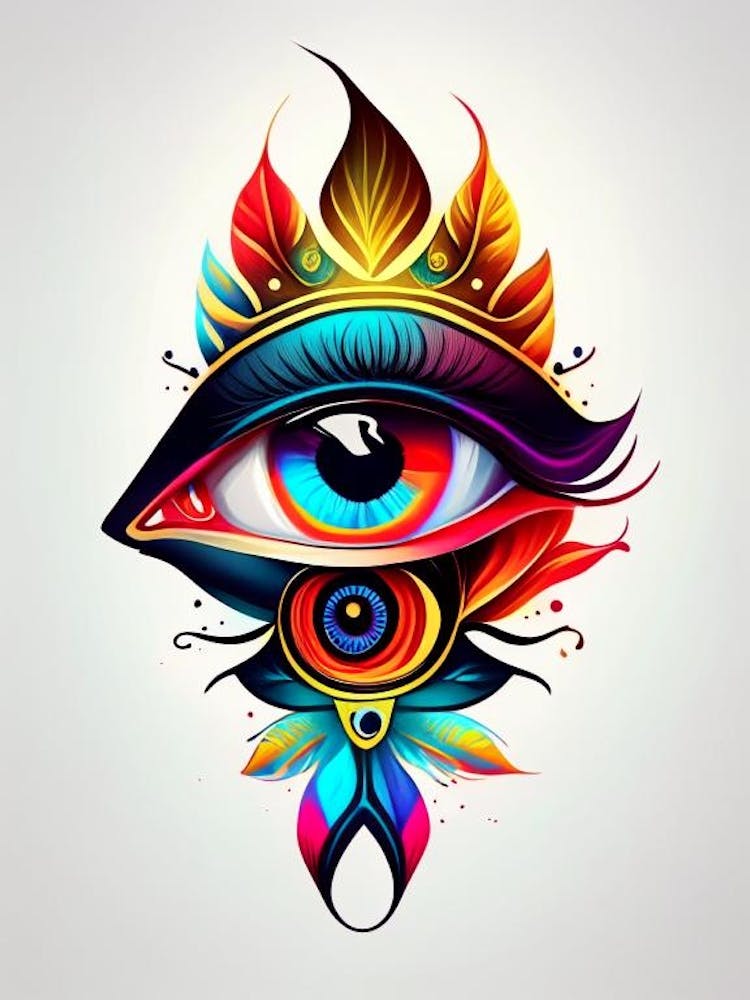 Balance, Symbol, Third Eye Tattoo 3