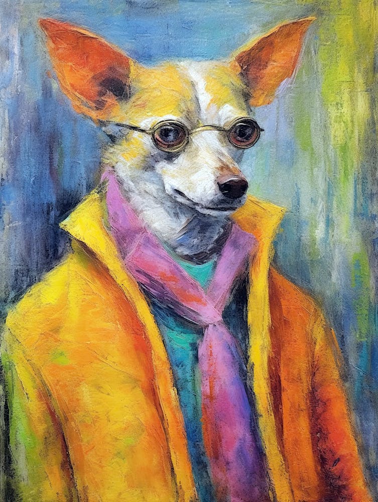 Pawsitively Vogue; Dog Inspired Oil Brush Strokes