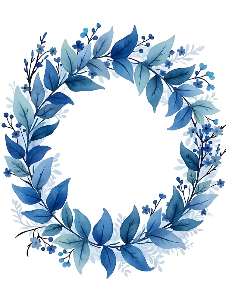 Stylized Blue Petal Study