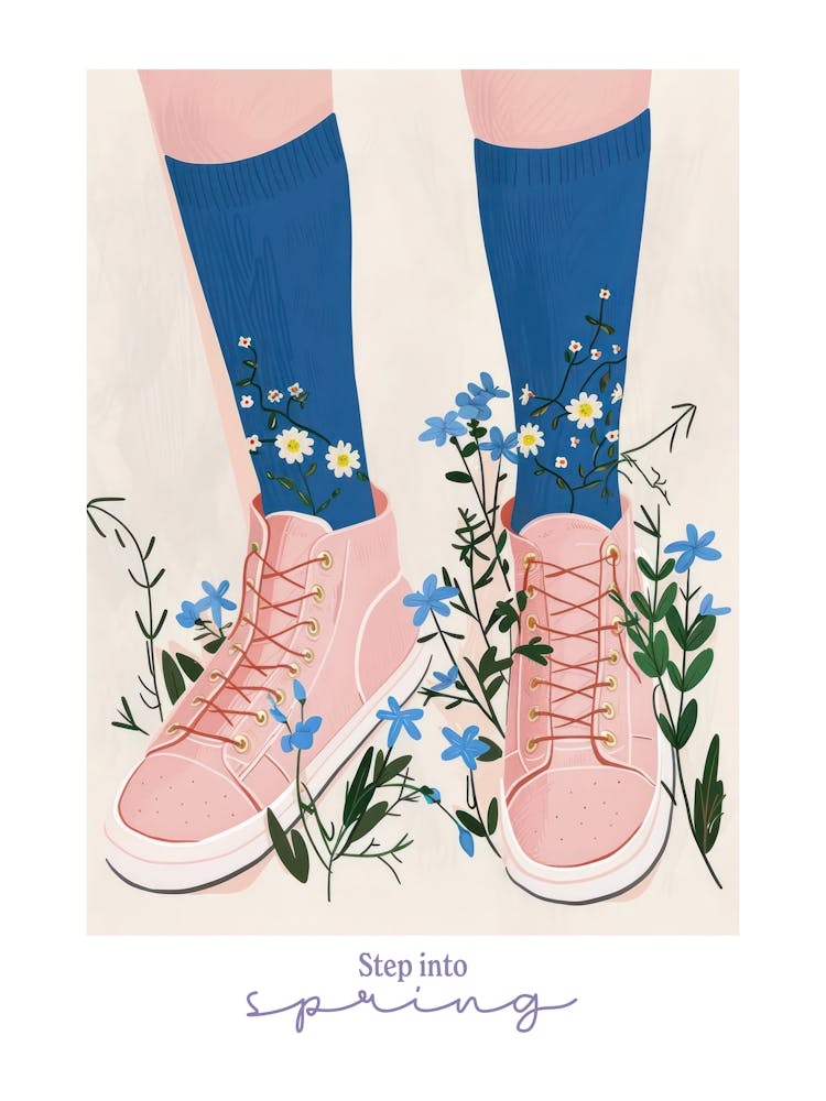 Step Into Spring Flowers And Sneakers Spring 6
