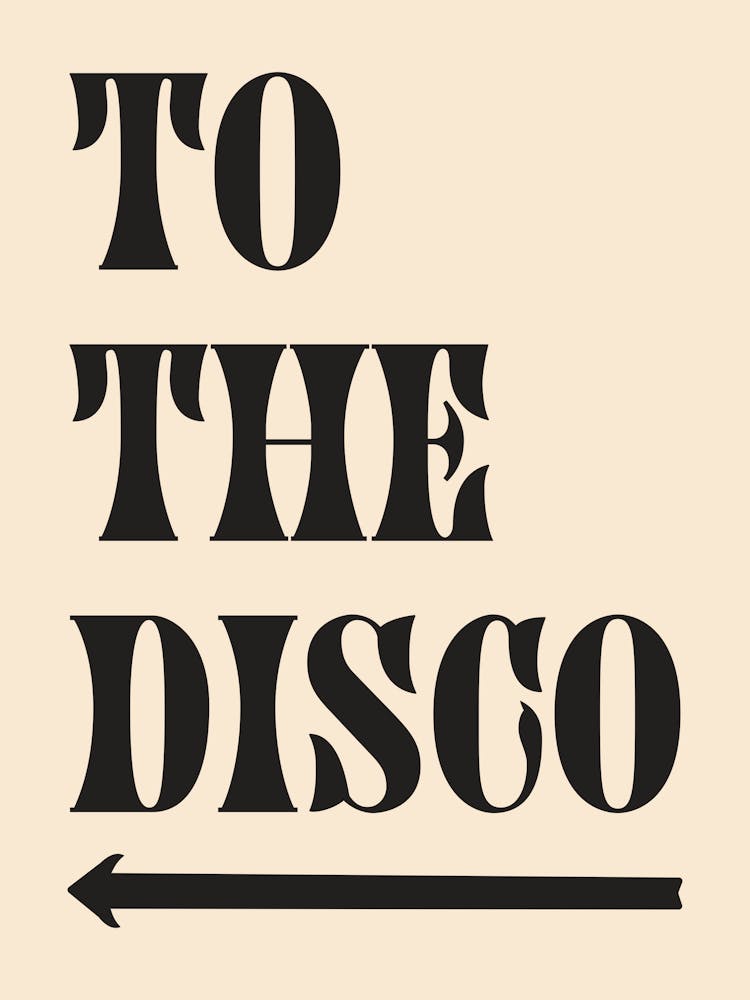 To The Disco - Cream And Black