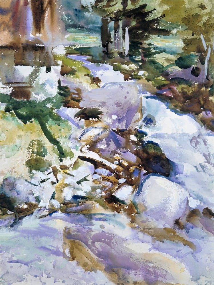 Rushing Brook, John Singer Sargent