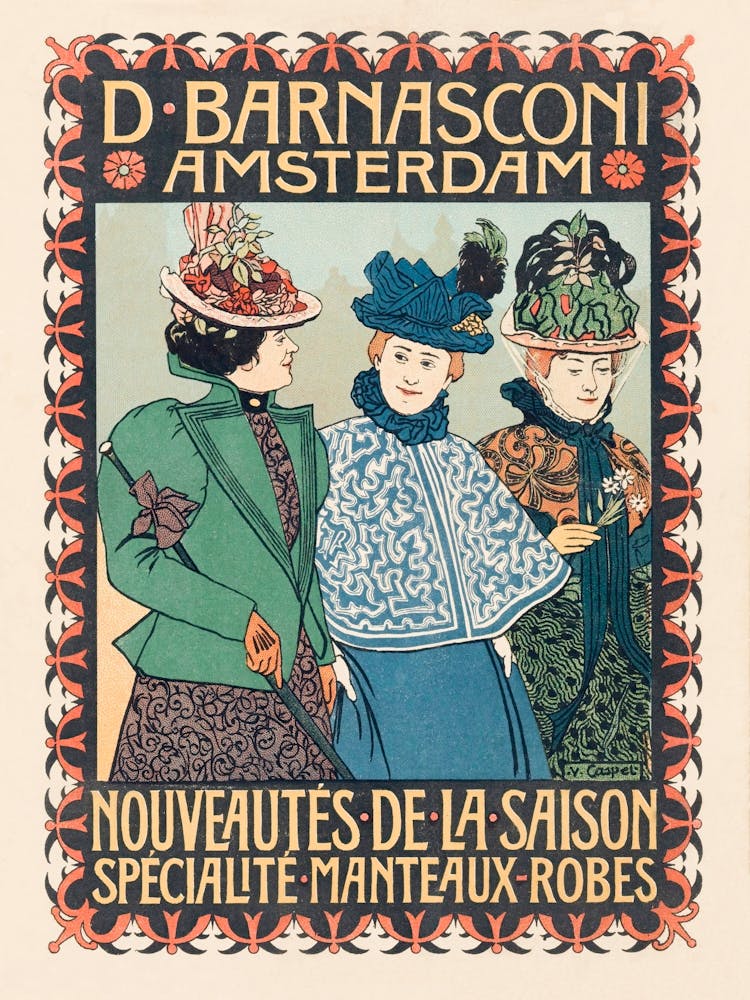 Advertisement From Clothing Store D; Barnasconi In Amsterdam (1880–1928), Johann Georg Van Caspel