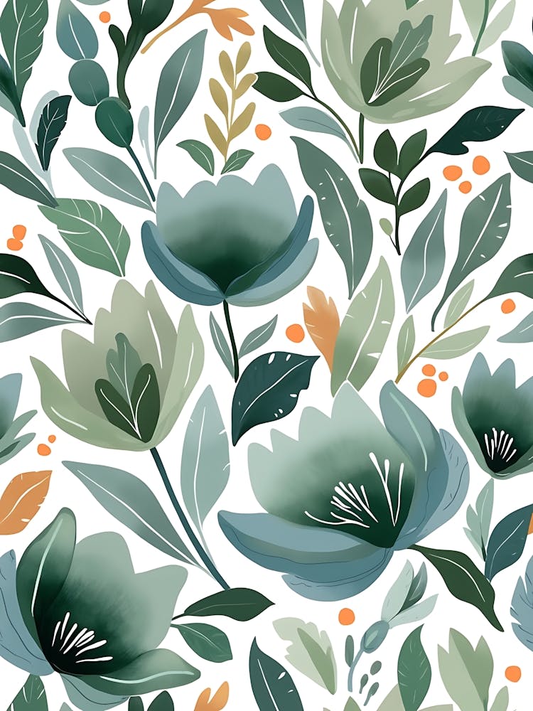 Aquarell Blumenmuster