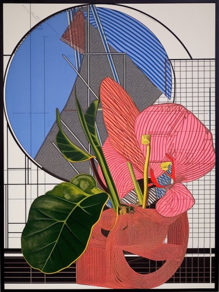 Anthurium Flower Still Life  4 Abstract Expressionist