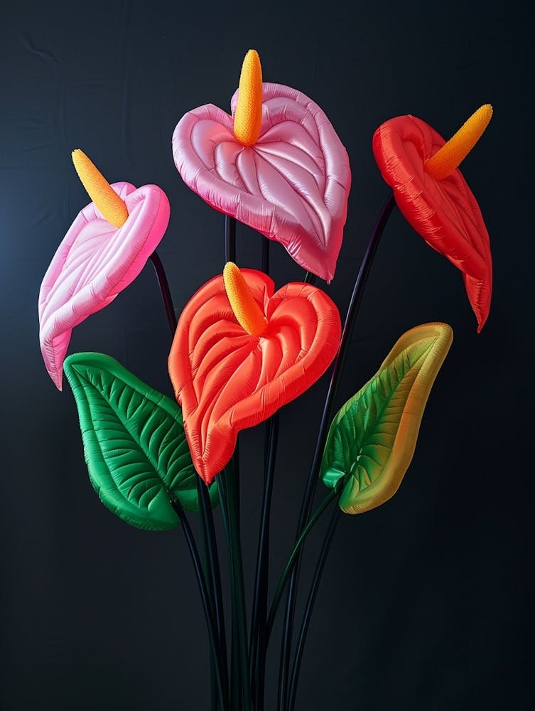 Bright Inflatable Flowers Flamingo Flower 3