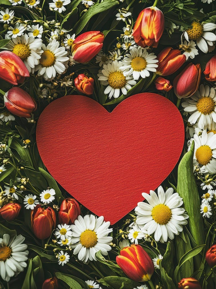 Heart With Flowers 23