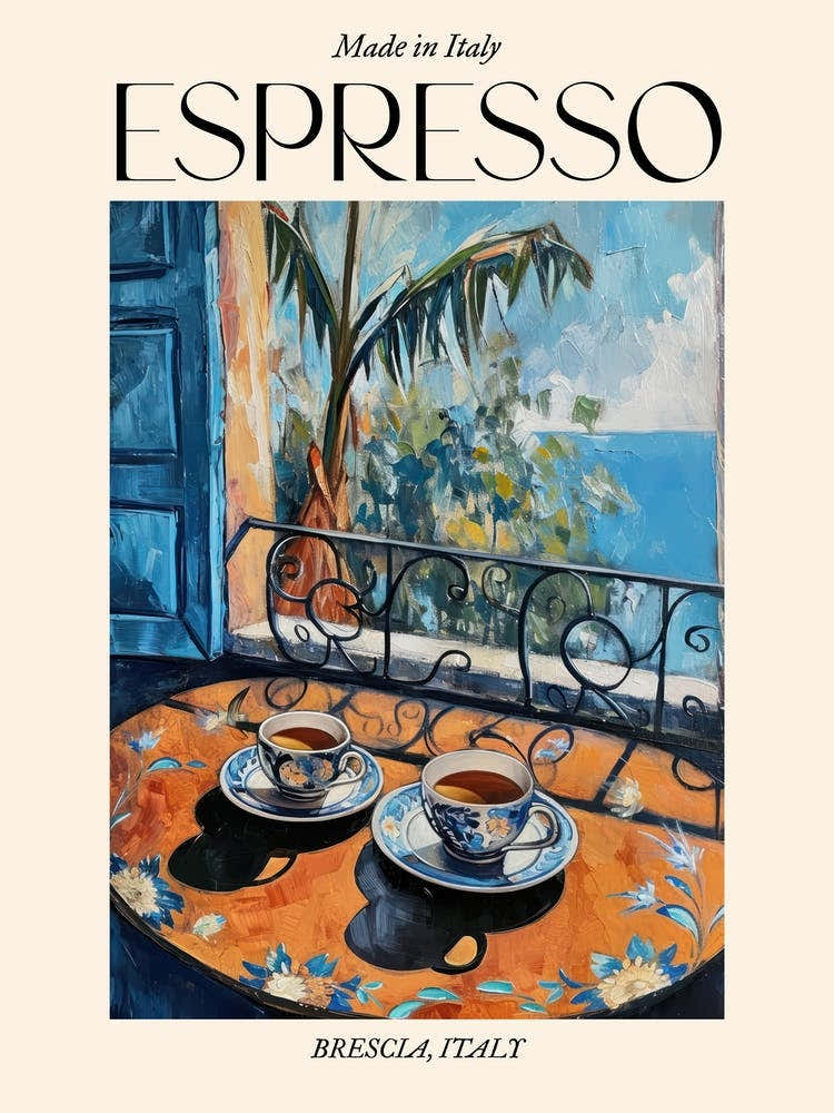 Brescia Espresso Made In Italy 4 Poster