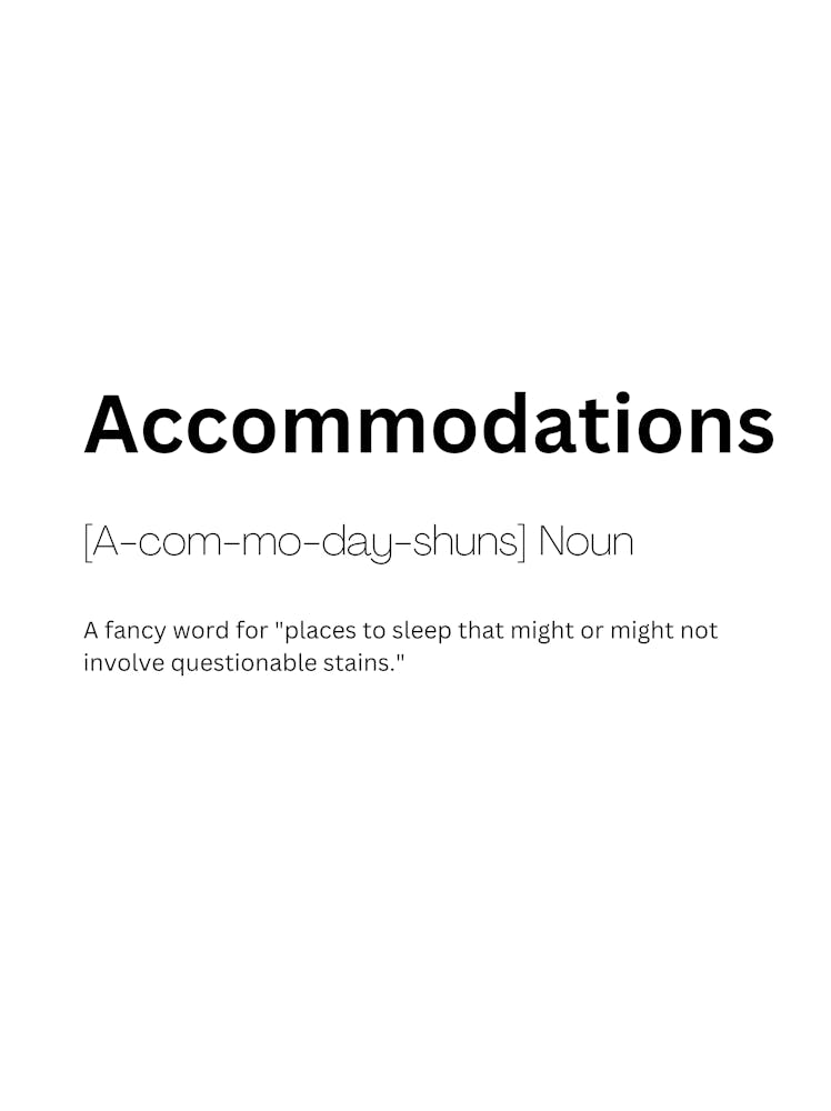 Accommodations Definition Meaning