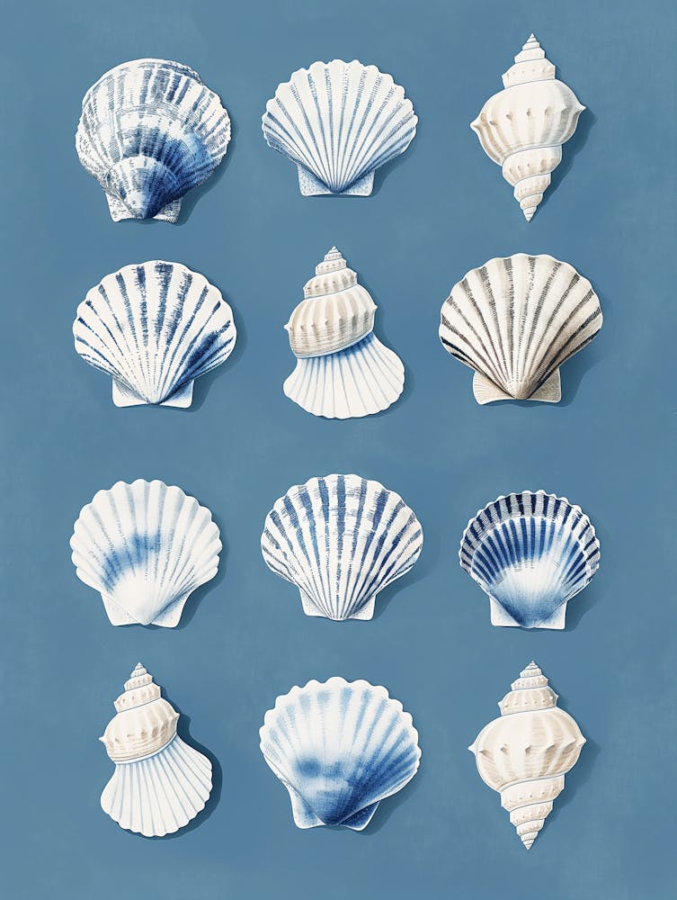 Monochrome Seashells