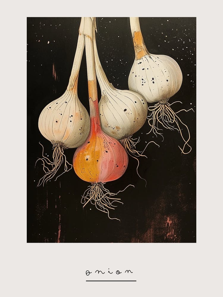 Art Deco Inspired Onions 2 Poster