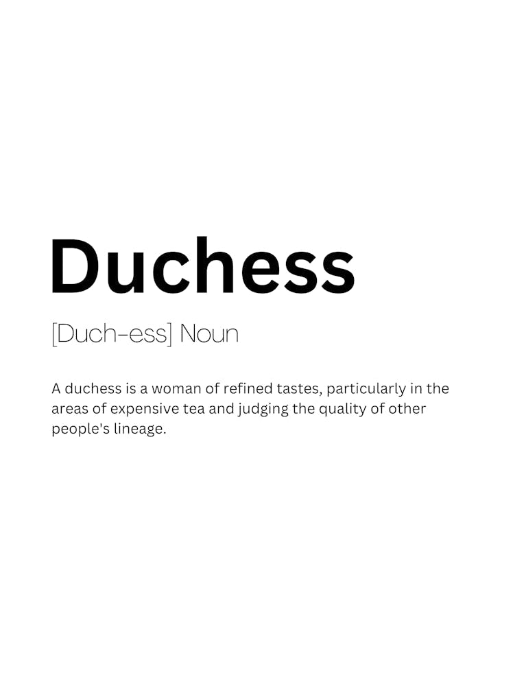 Duchess Definition Meaning