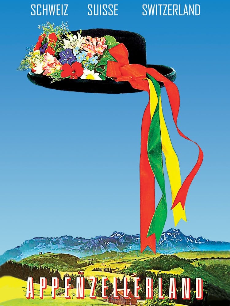 Hilly Landscape Of The Appenzellerland, Switzerland