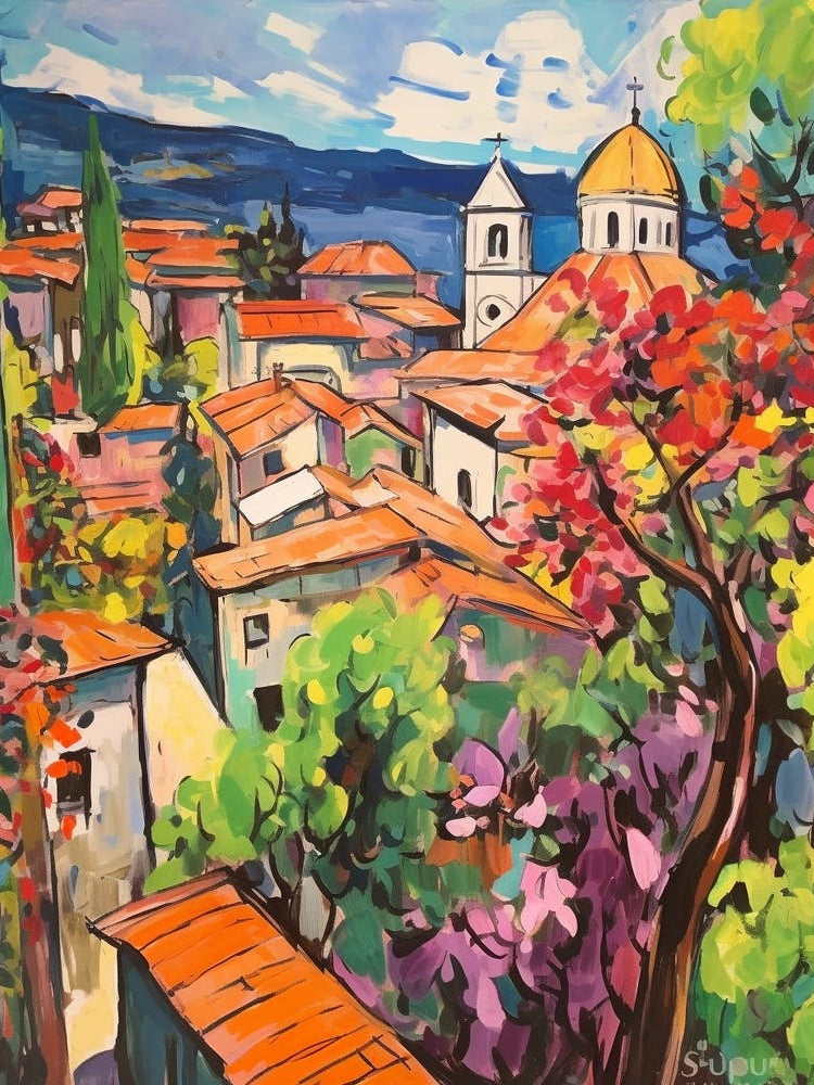 Lucca Italy 4 Fauvist Painting