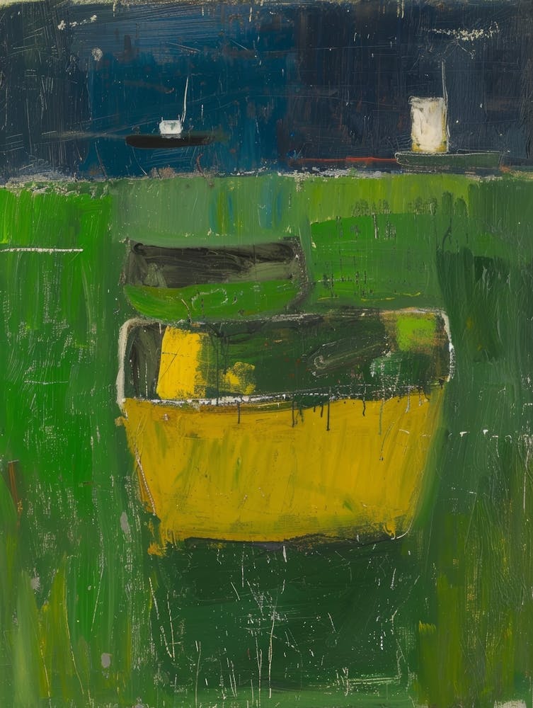 Bateaux Dans L'Herbe