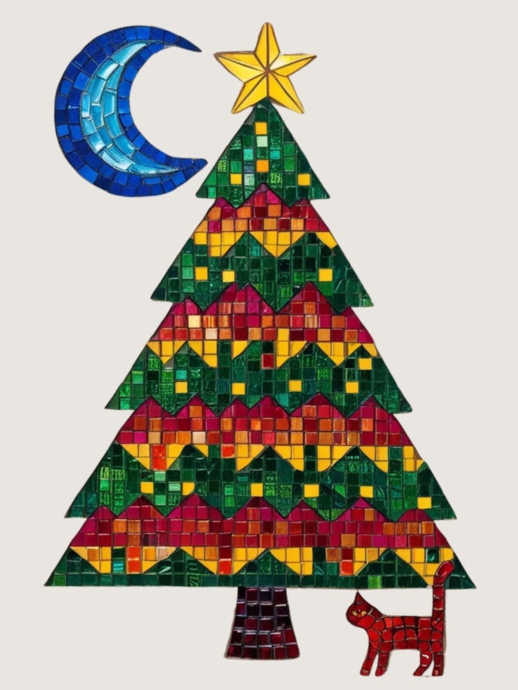 Mosaic Christmas Tree 1