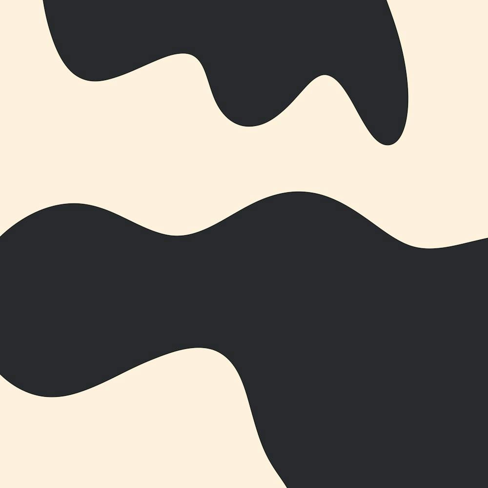 Abstract Blobs Monochrome 1