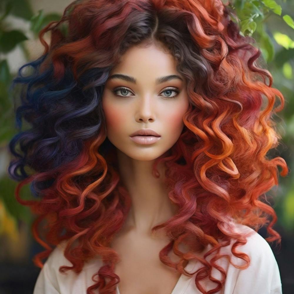 Lockiges Haar