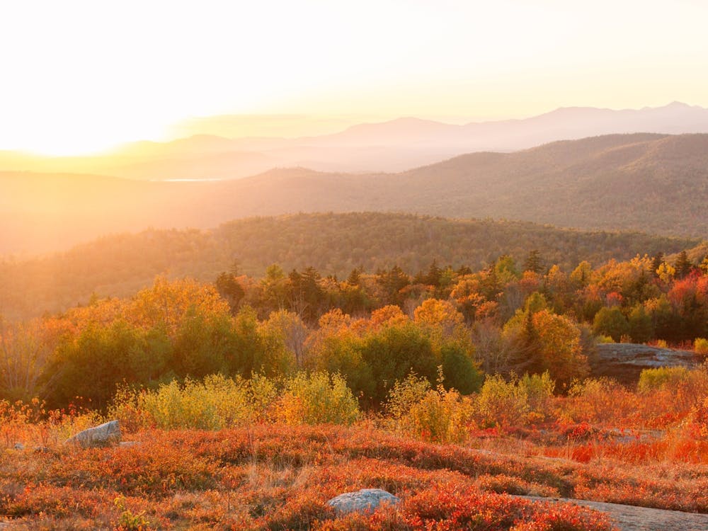 Fall Sunset In The Mountains
