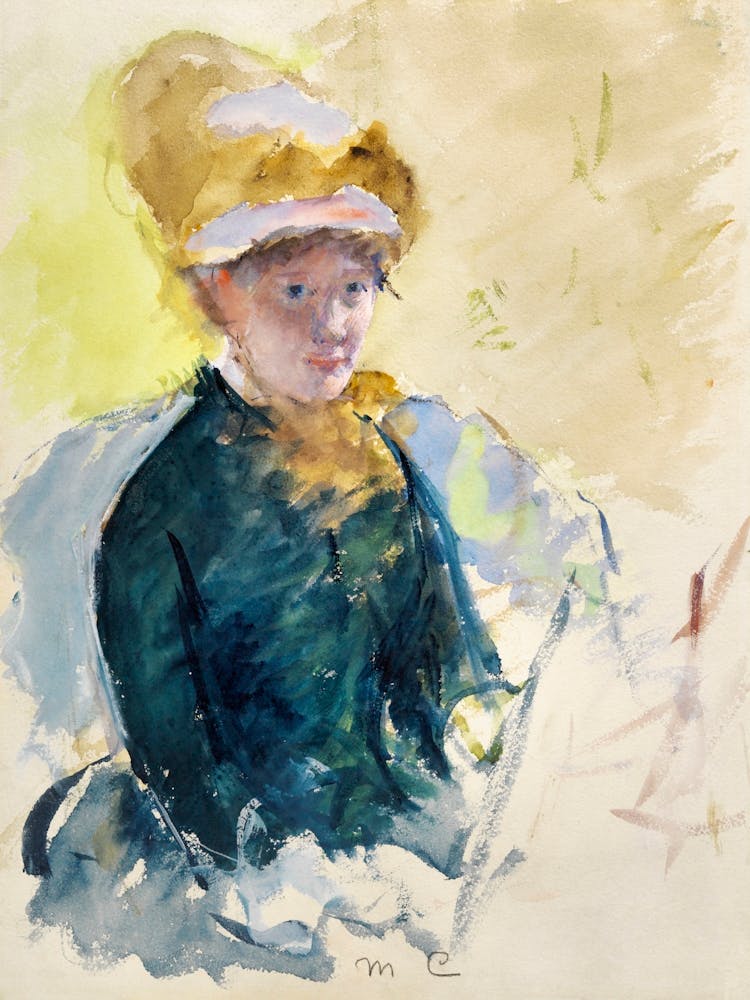 Mary Cassatt Self Portrait (1880), Mary Cassatt