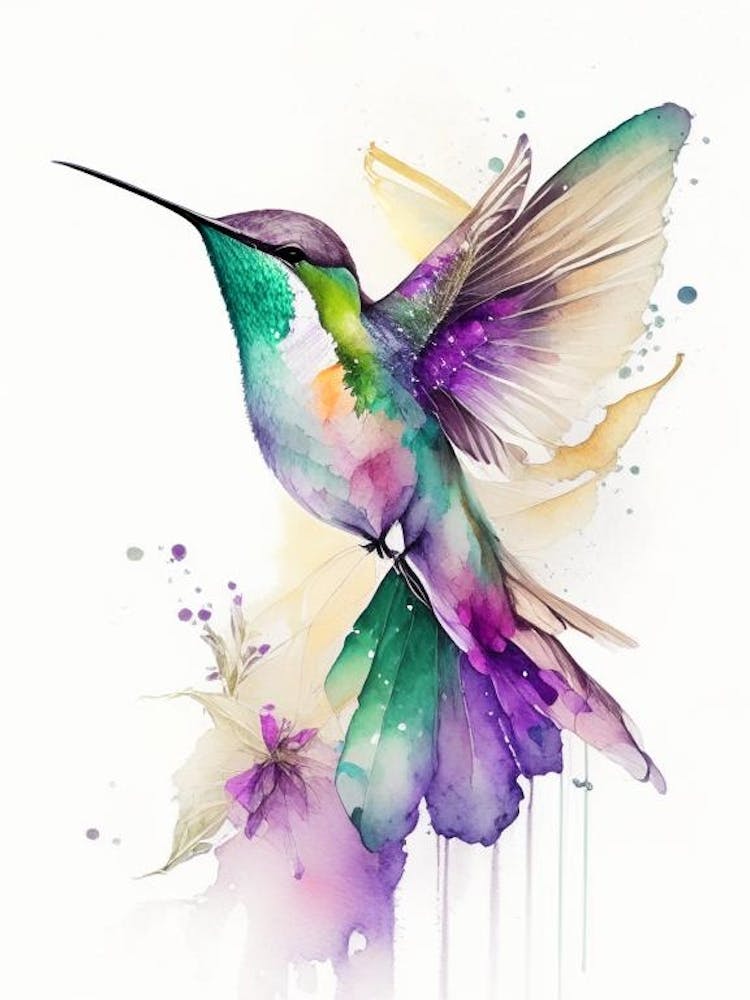 Berylline Hummingbird Cute Neon 1