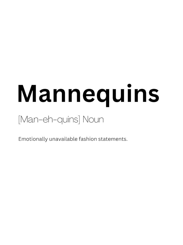 Mannequins Definition Meaning