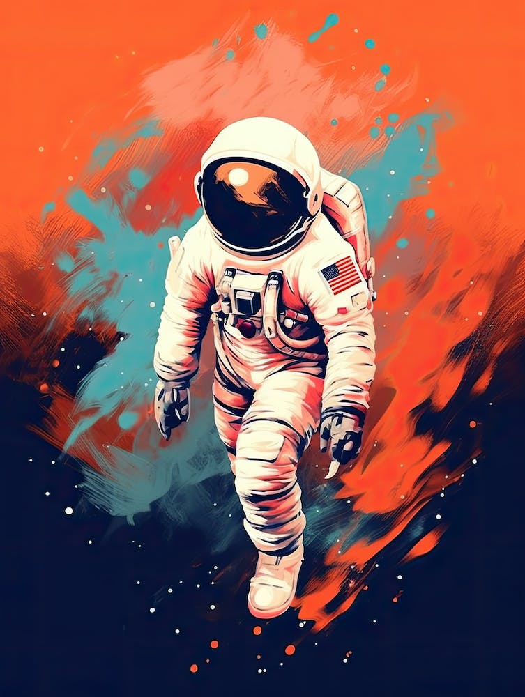 Voyage des Étoiles: Odyssée d'un Astronaute