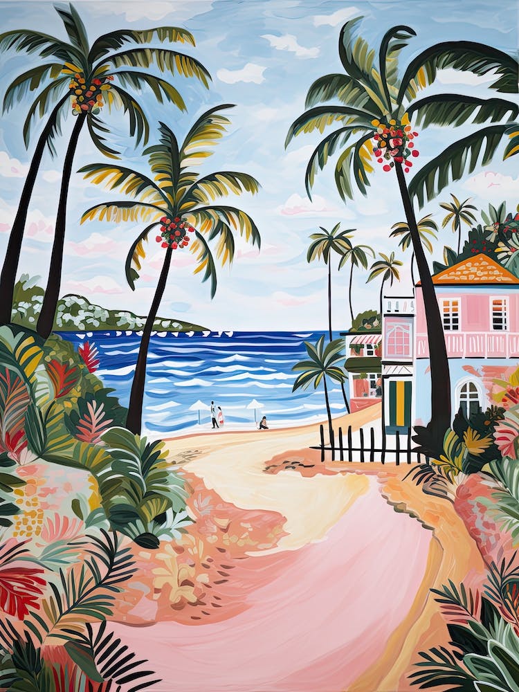 Palm Beach, Australia, Matisse And Rousseau Style 3