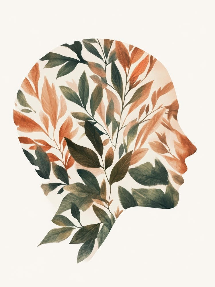 Portrait Of A Woman With Leaves 35