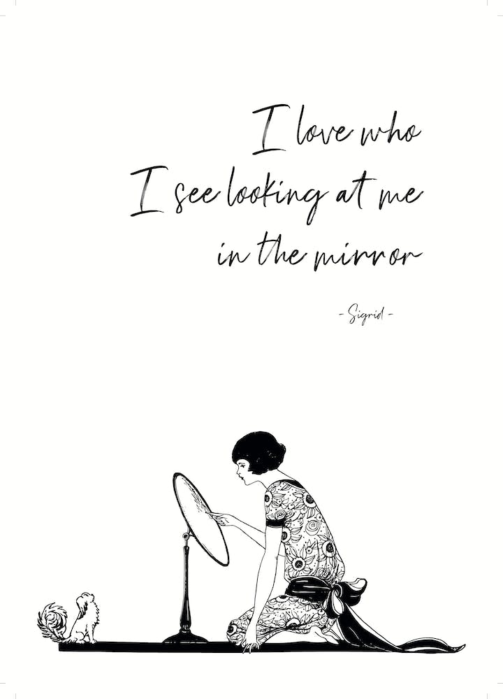 In the Mirror - White
